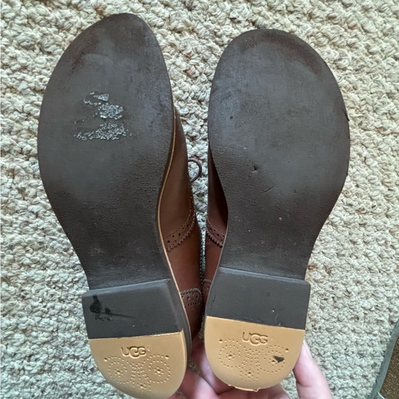 UGG Brown Leather Oxfords - Picture 5 of 5